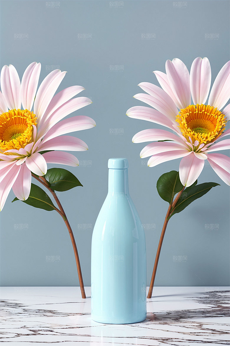 家居花瓶插画雅致摄影图