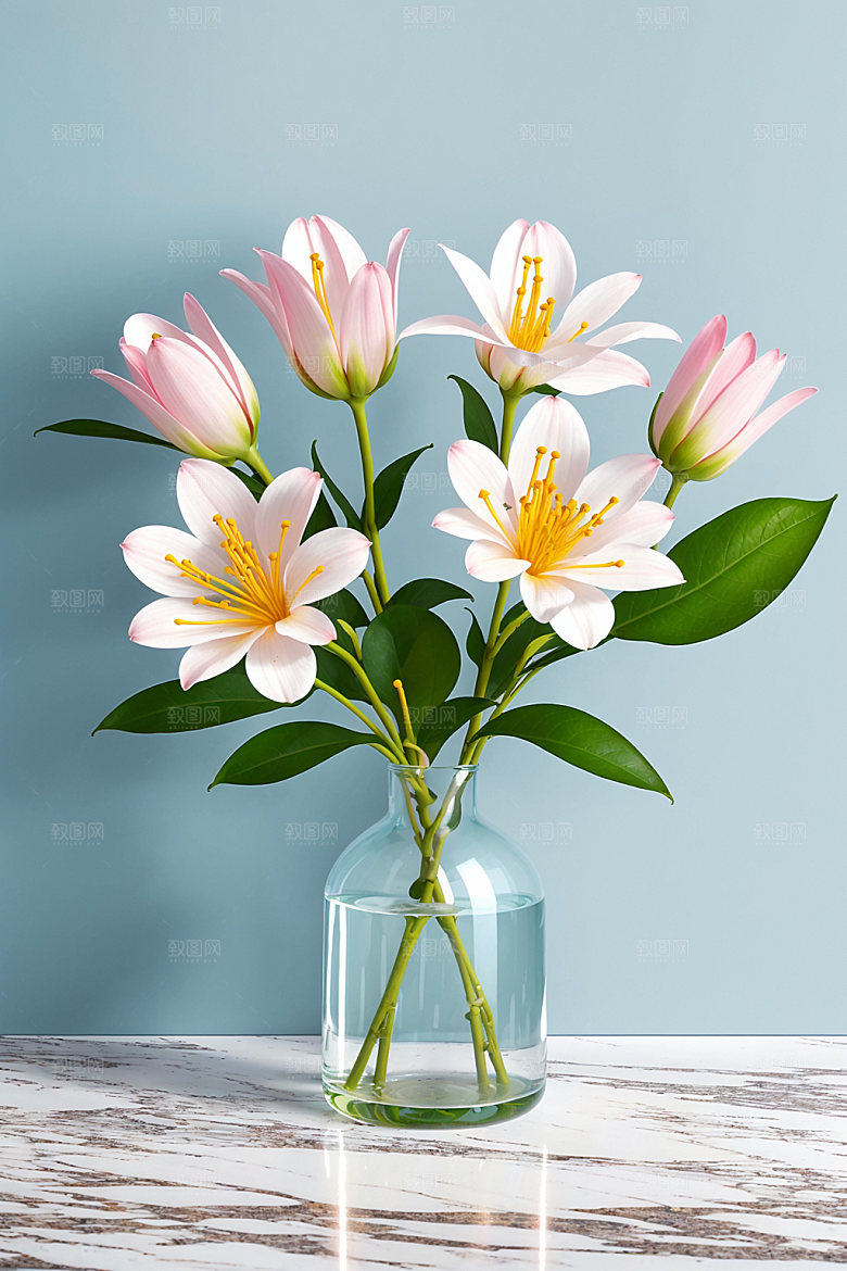 家居花瓶高清插画摄影图