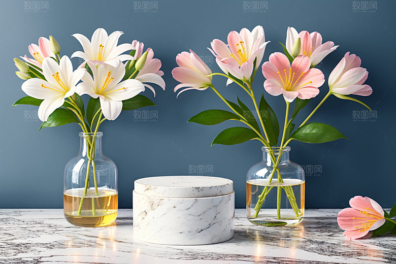 家居花瓶布置装饰摄影图