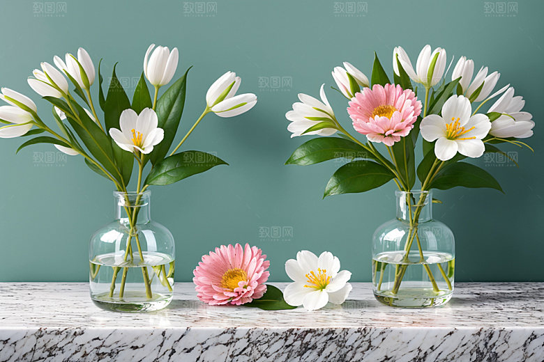 家居花瓶软装雅致摄影图