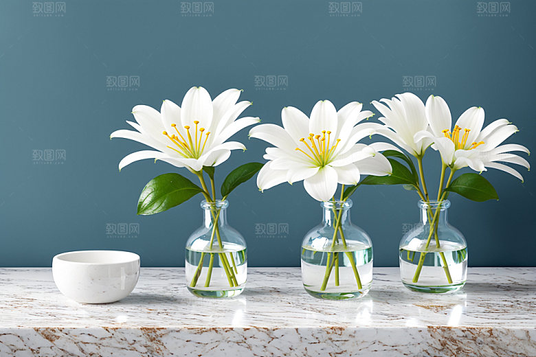 家居花瓶插画高清摄影图