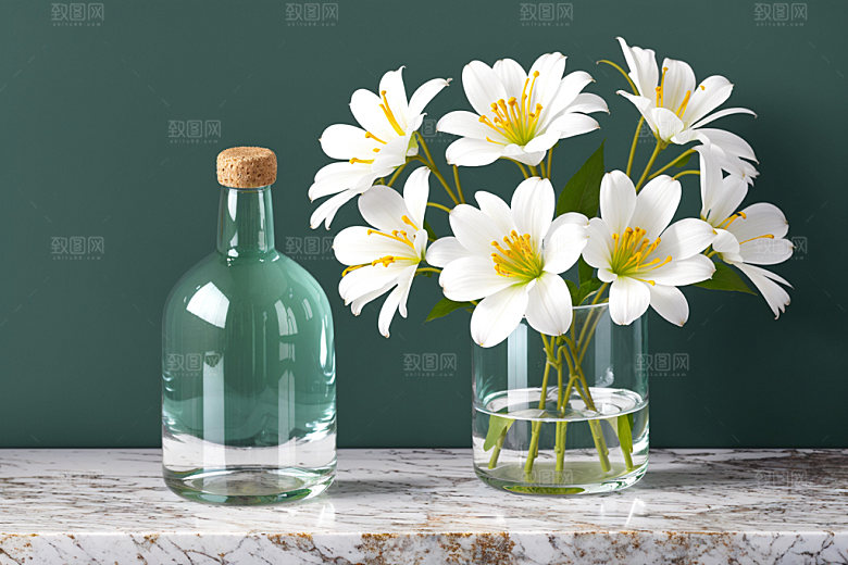 家居花瓶软装氛围感摄影图
