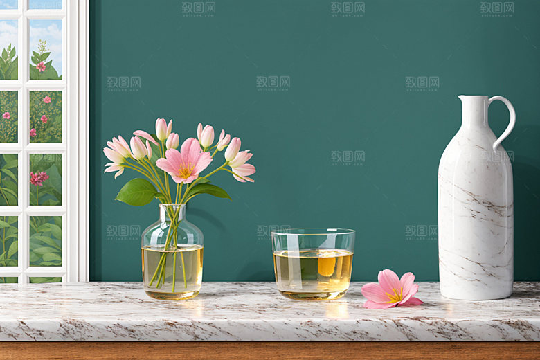 家居花瓶高清氛围感摄影图