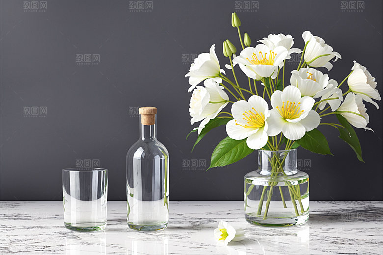 家居花瓶装饰软装摄影图