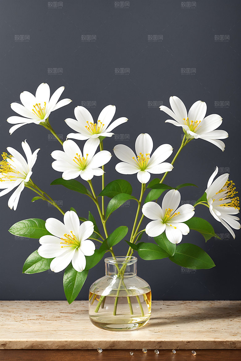 家居花瓶插画高清摄影图