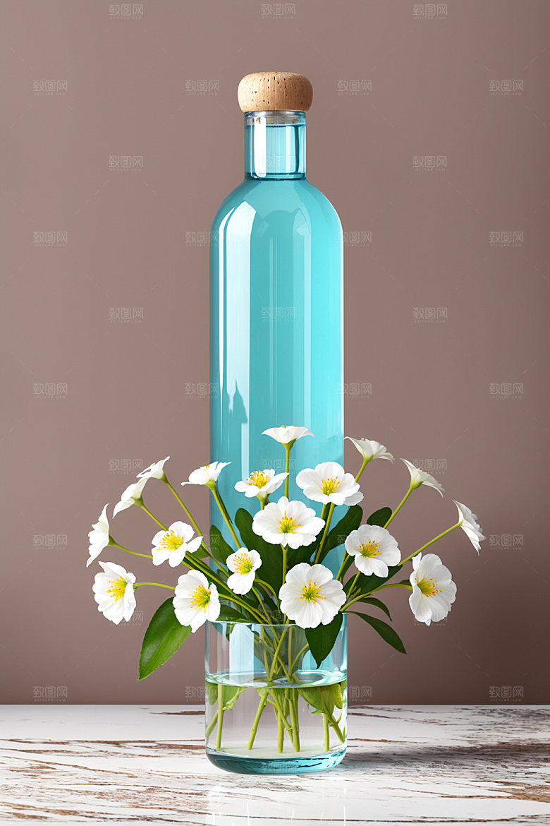 家居花瓶雅致氛围感摄影图