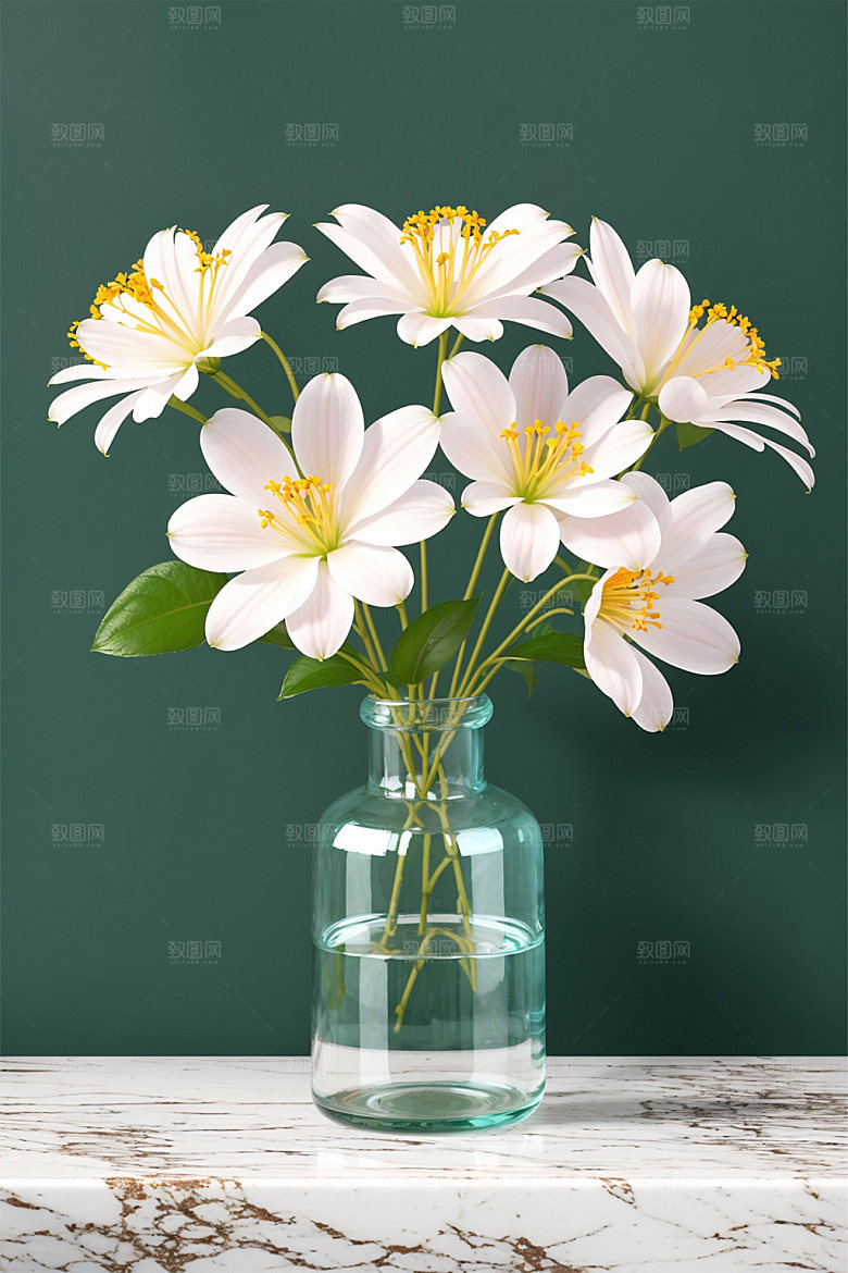 家居花瓶雅致软装摄影图