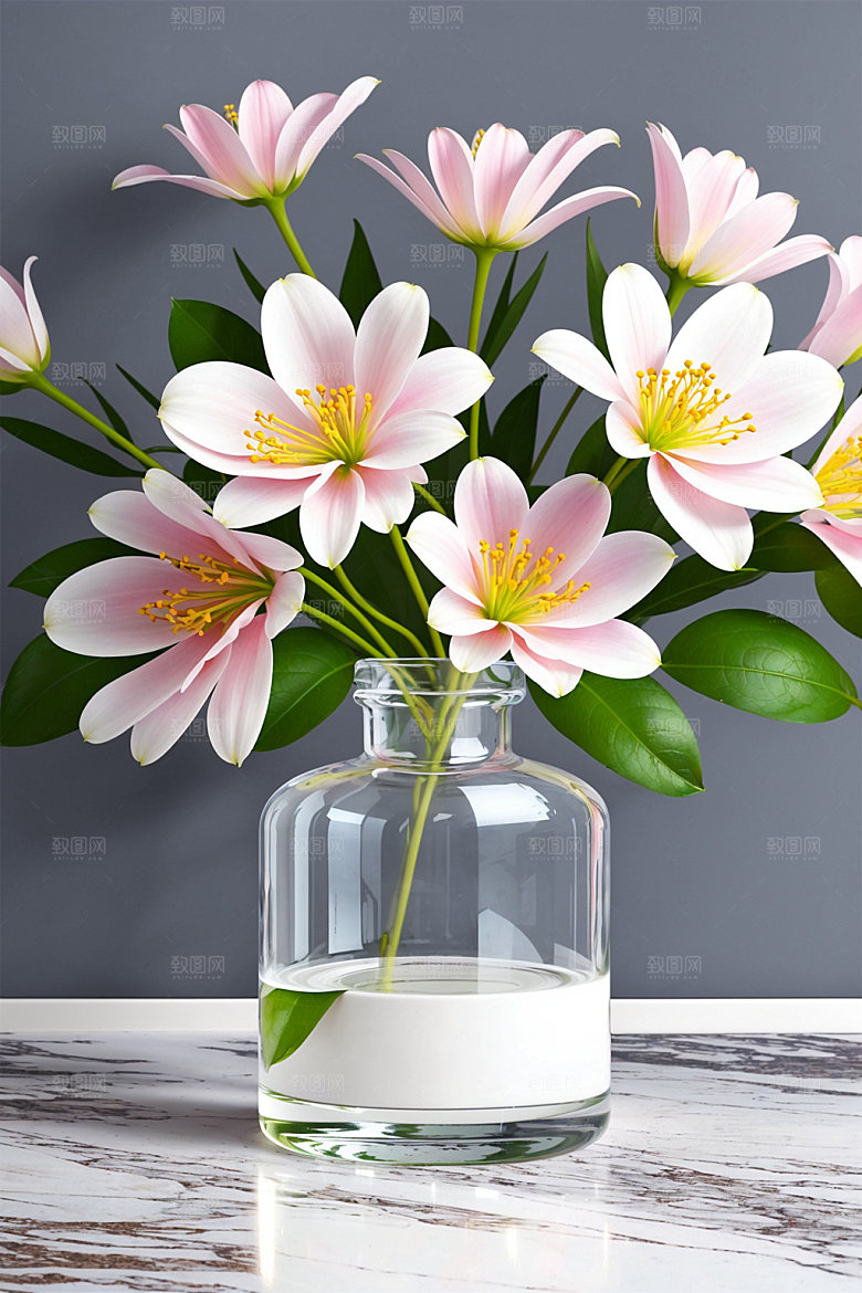 家居花瓶雅致布置摄影图