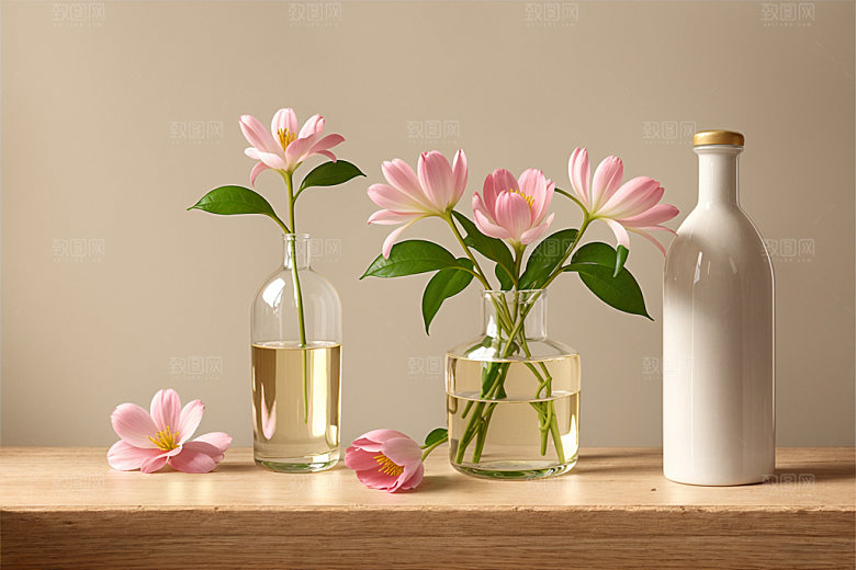家居花瓶布置雅致摄影图