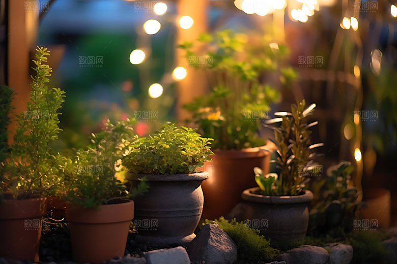 花草绿色自然摄影图