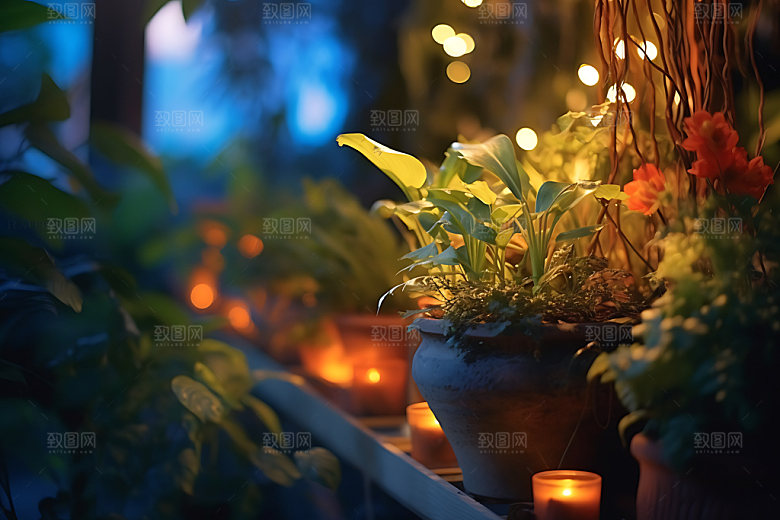 花草自然花园绿植摄影图
