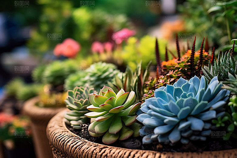 花草盆栽园艺摄影图