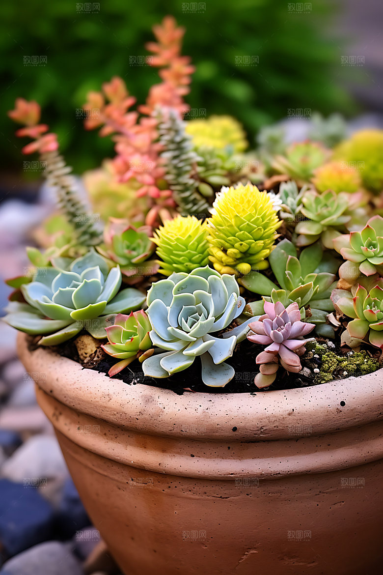 花草盆栽绿色摄影图