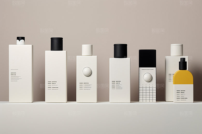 化妆品美妆产品模型样机