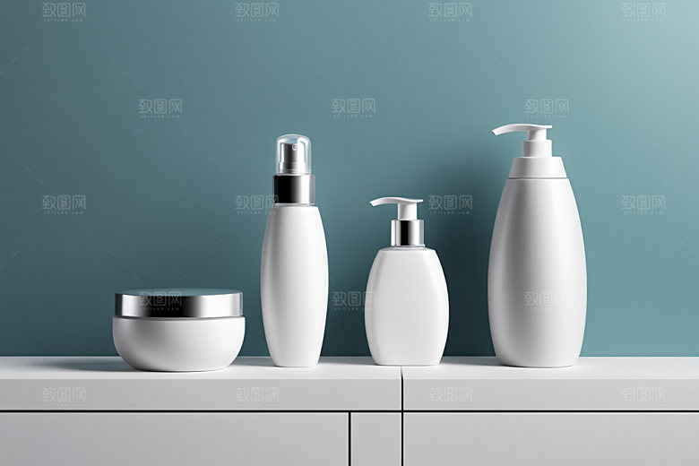 护肤品模型立体样机