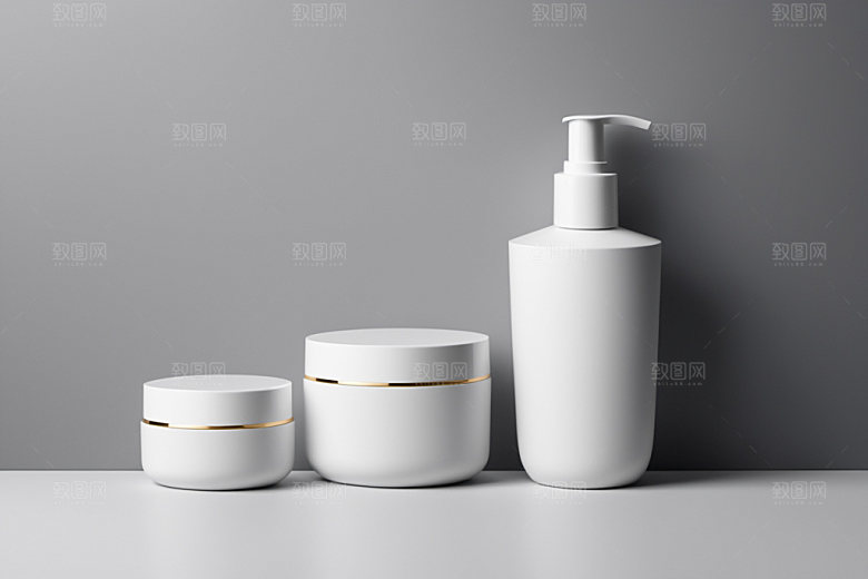 护肤品模型简洁样机