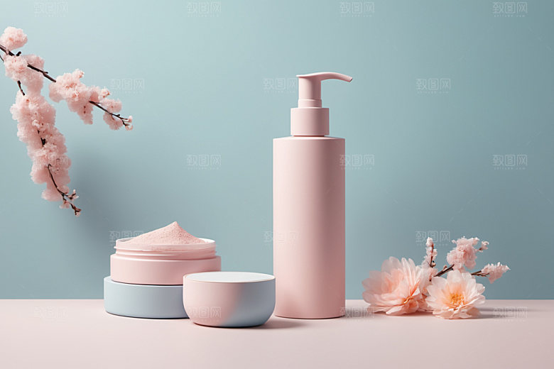 护肤品美容立体样机