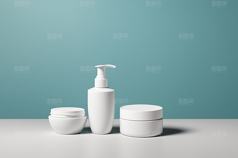 护肤品3D简洁样机