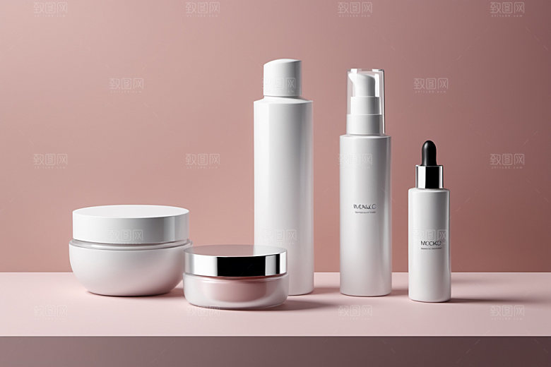 护肤品简洁模型样机