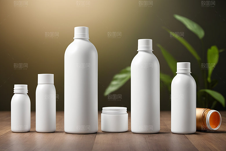 护肤品立体模型样机