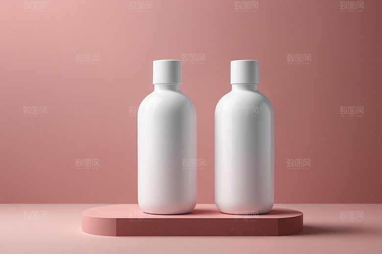 护肤品美妆模型样机