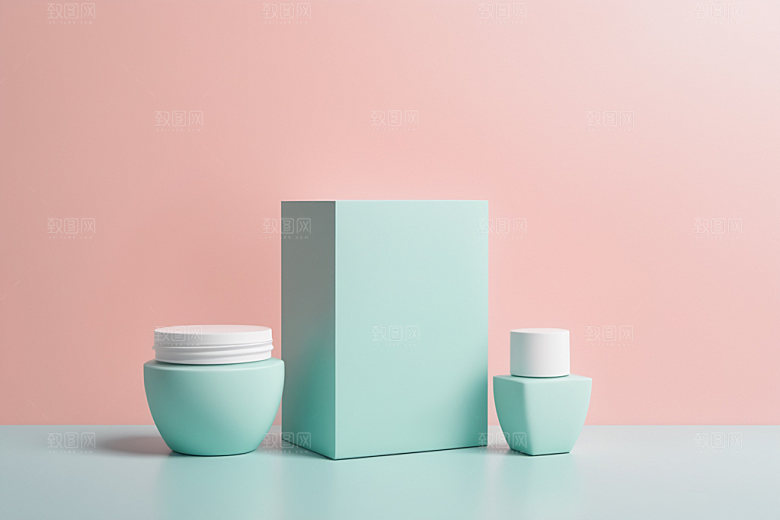护肤品模型电商样机