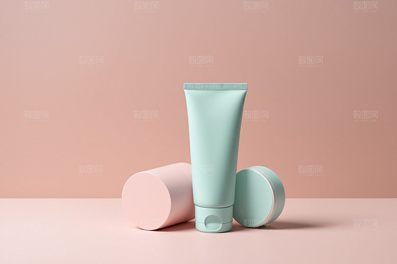 护肤品药装3D样机