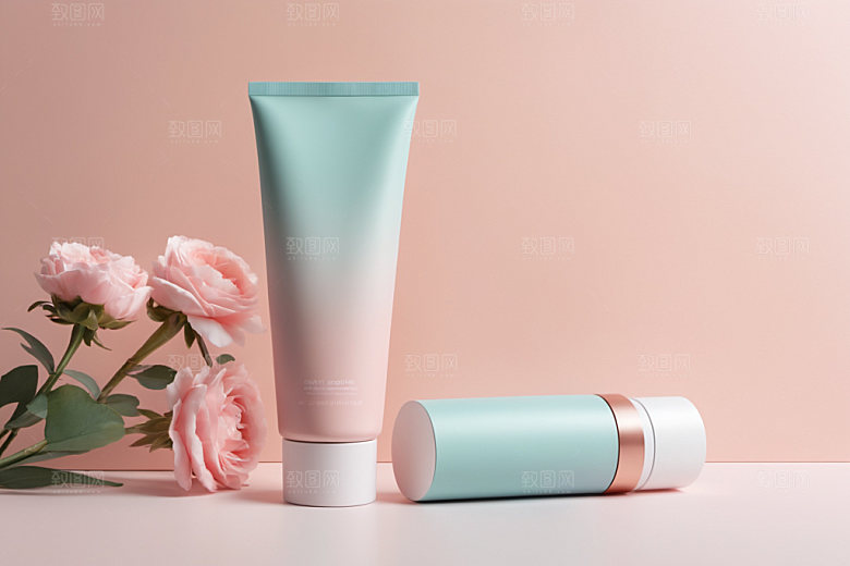 护肤品药装美容样机