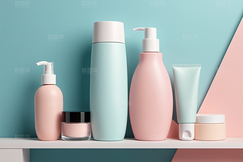 护肤品3D简洁样机