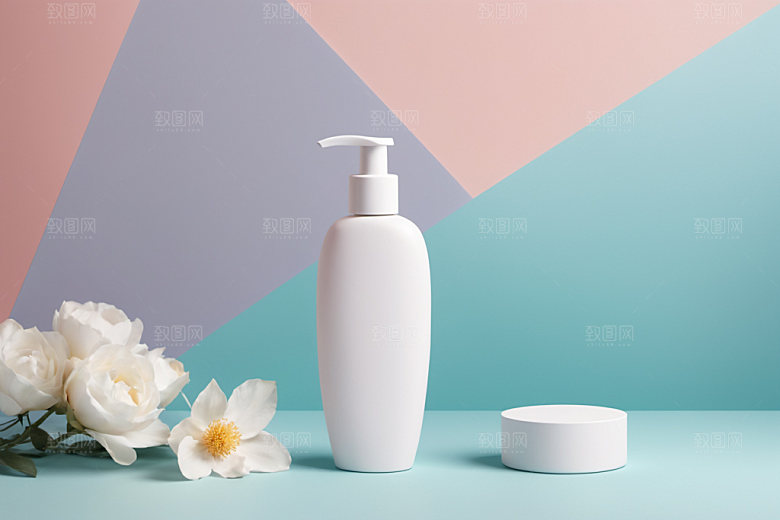 护肤品美妆模型样机
