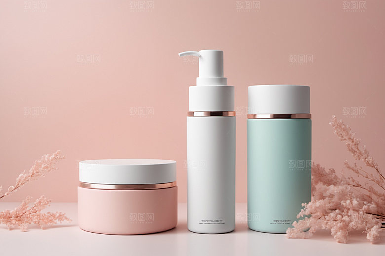 护肤品立体美妆样机