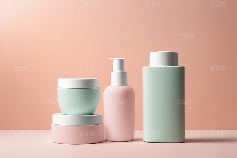 护肤品立体3D样机