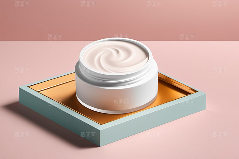 护肤品3D模型样机