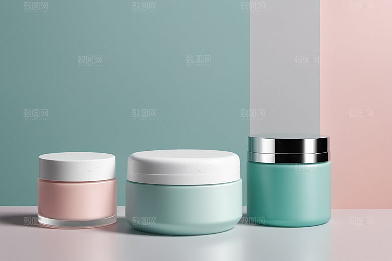 护肤品大气瓶子样机