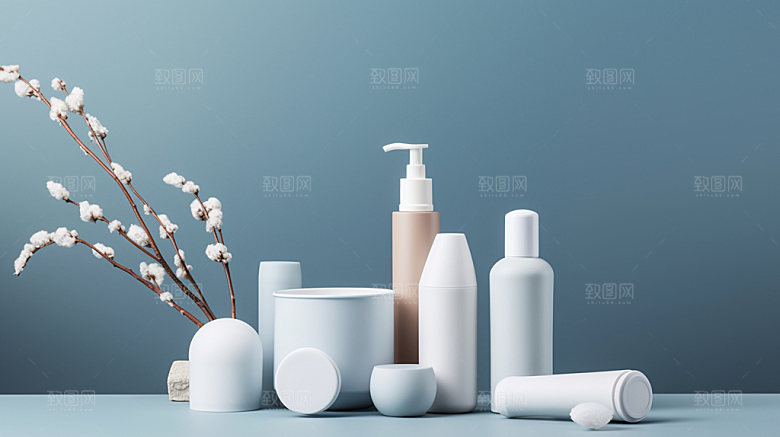 化妆品模型瓶子样机