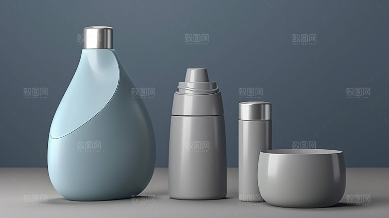 化妆品瓶子护肤品样机