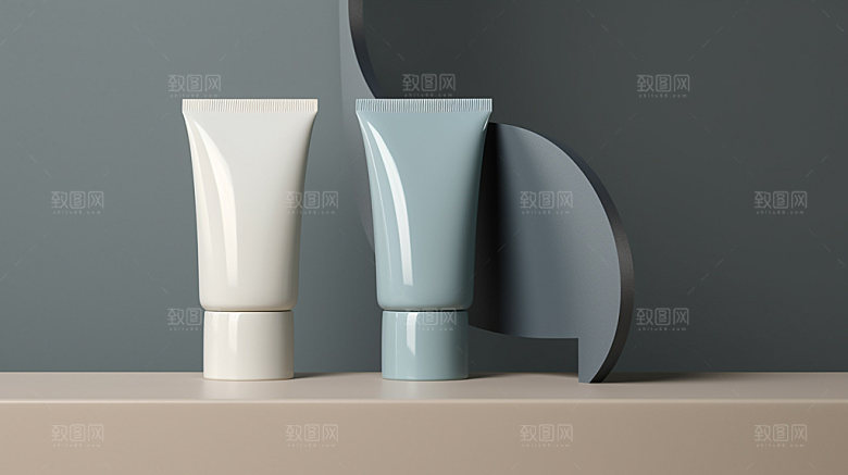 化妆品护肤品模型样机