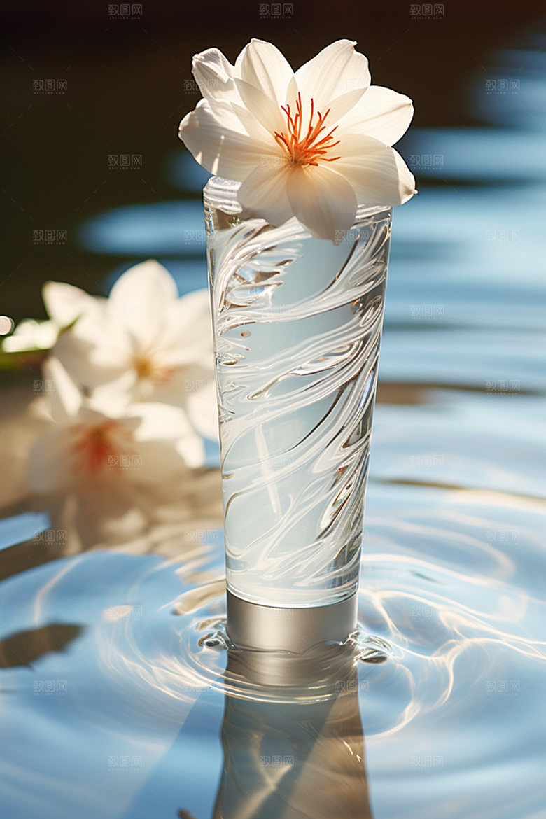 化妆品唯美香水摄影图