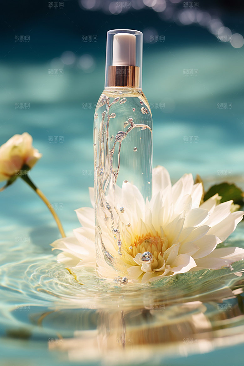 化妆品水润精致摄影图