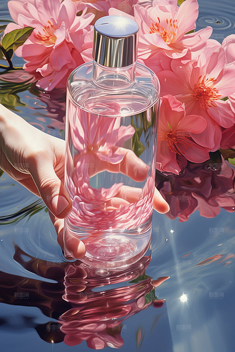 化妆品精致创意摄影图