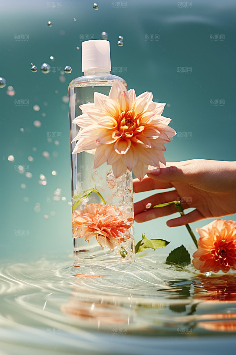 化妆品水润高清摄影图