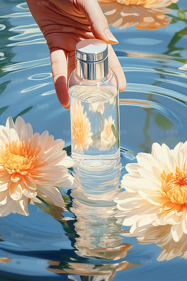 化妆品精致香水摄影图