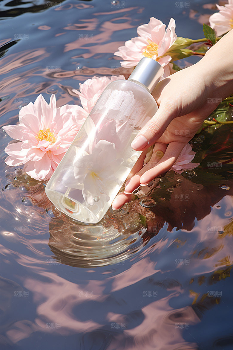 化妆品水润唯美摄影图