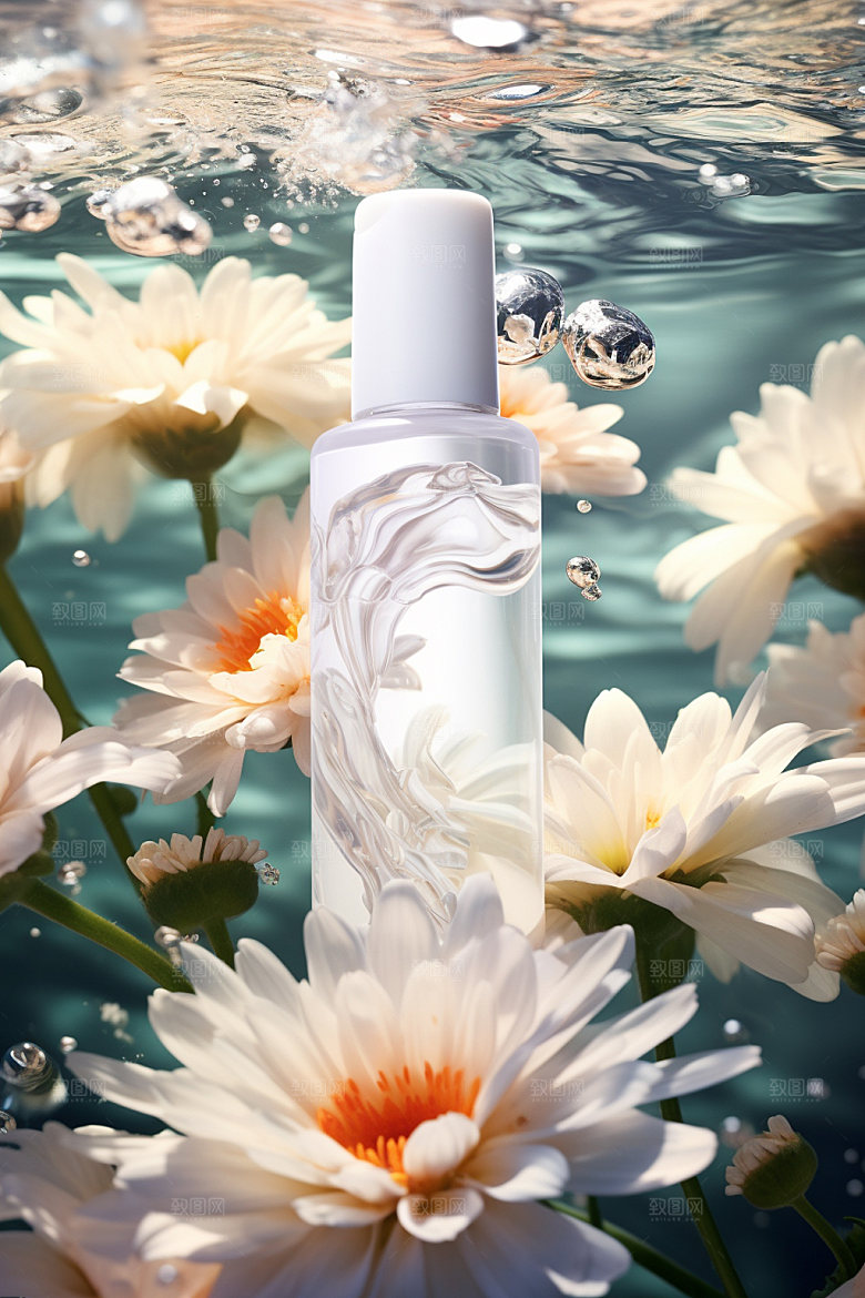化妆品唯美创意摄影图
