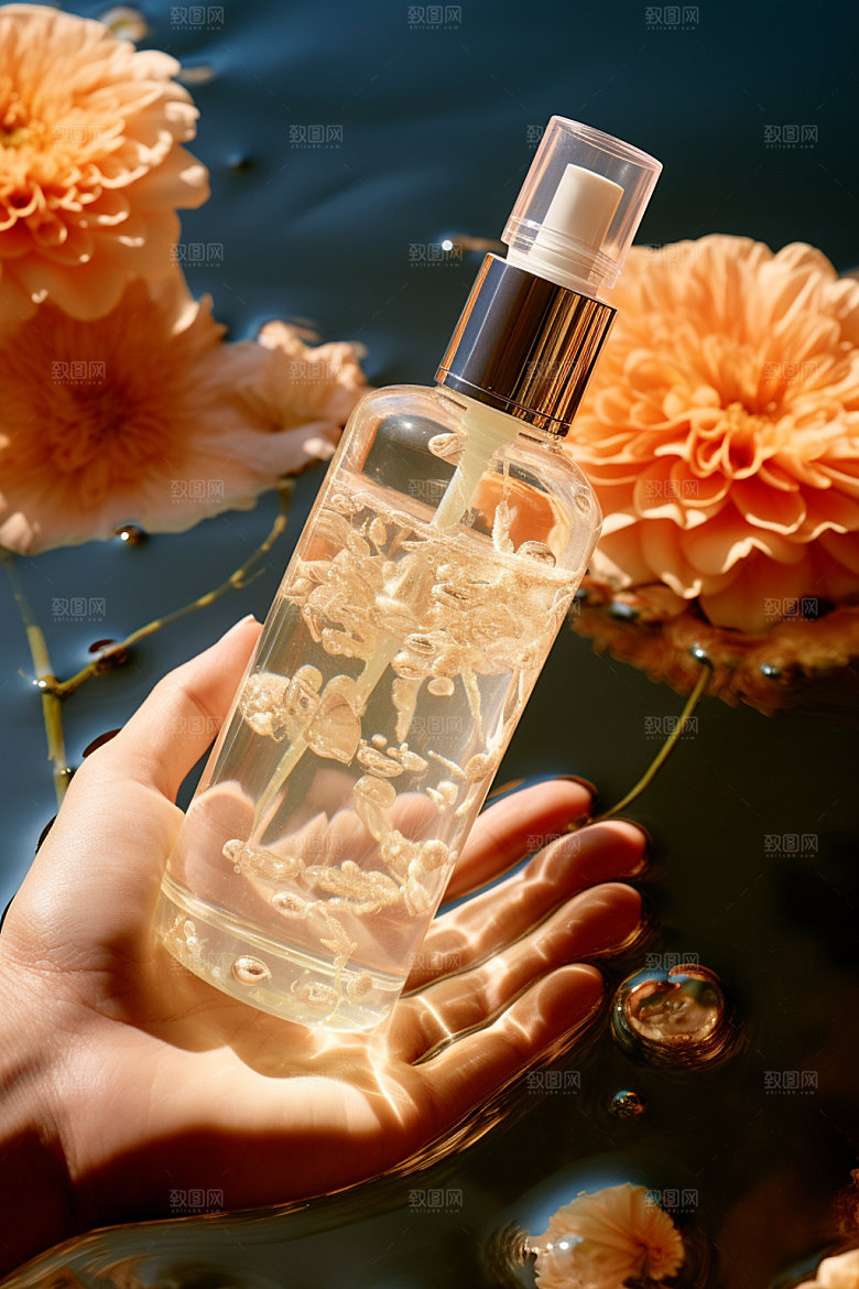 化妆品水润唯美摄影图