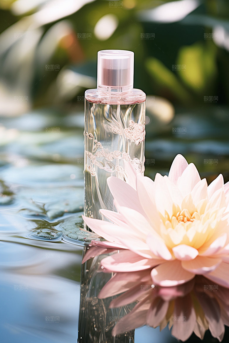 化妆品水润精致摄影图