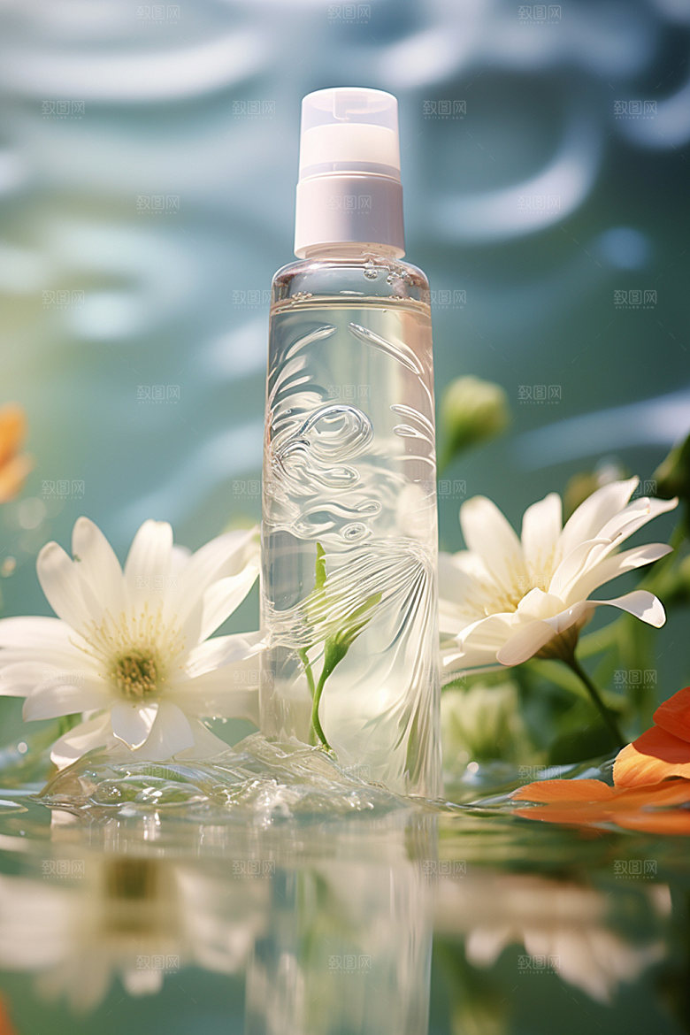 化妆品创意香水摄影图