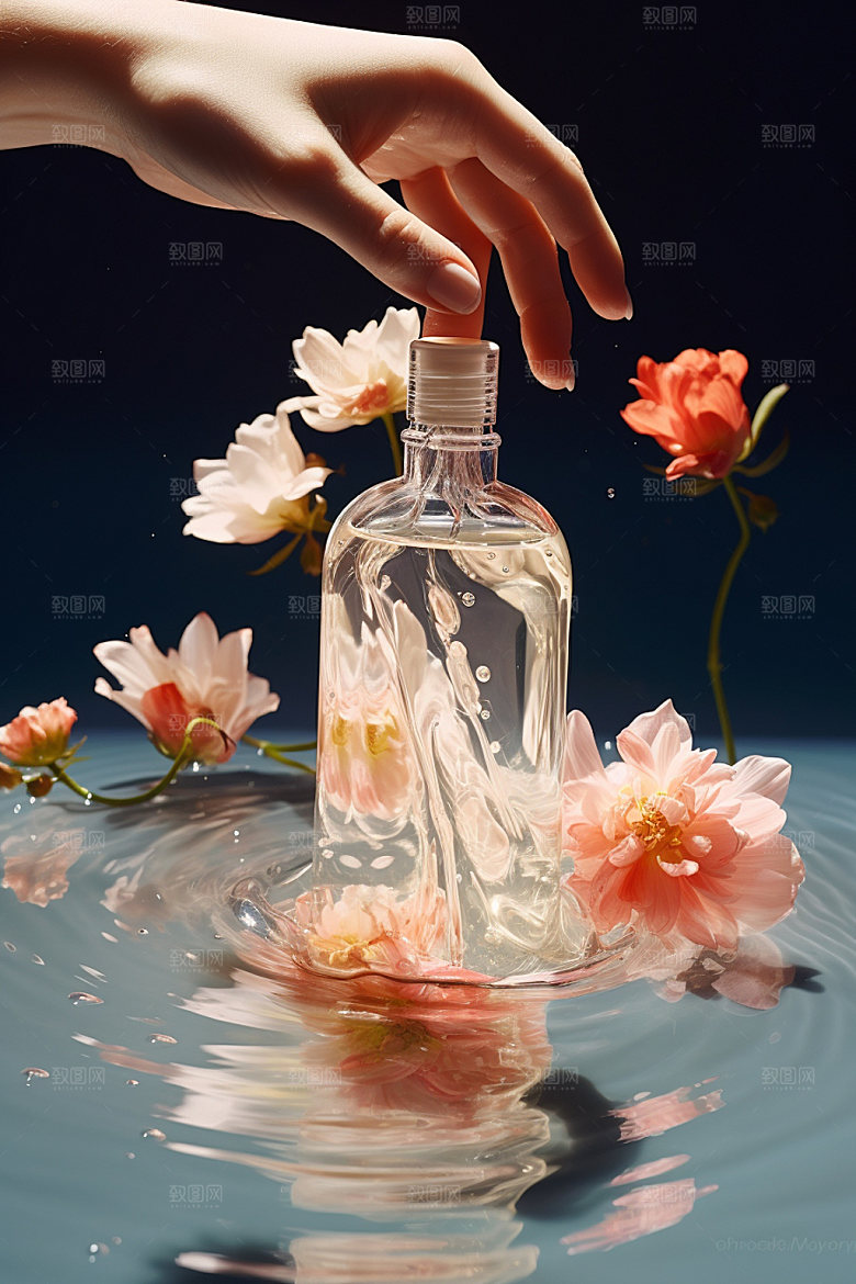 化妆品精致唯美摄影图