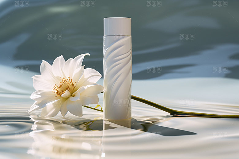 化妆品香水柔肤水摄影图
