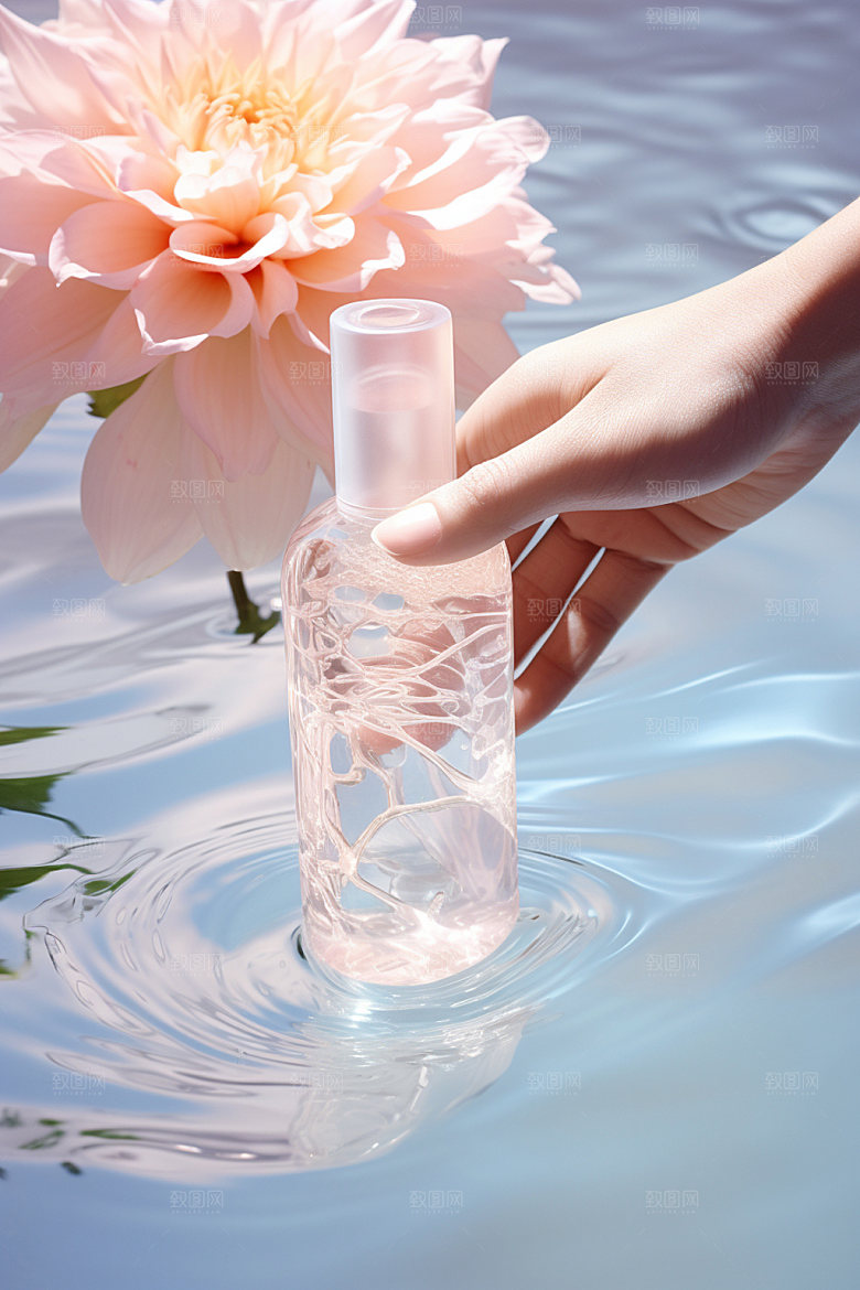 化妆品水润唯美摄影图